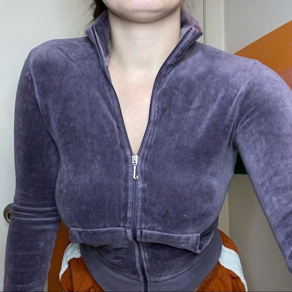 Purple Cool toned Velour Juicy Couture Size Small